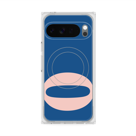 プレミアムスクエアケース with Pixelsnap［ オリジナル - initial color - Q navy ］