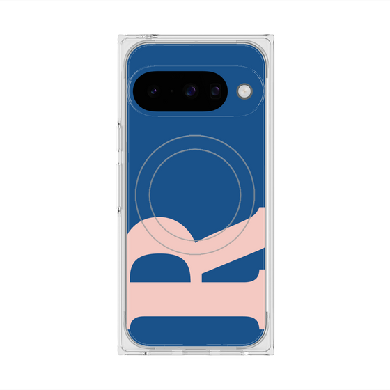 プレミアムスクエアケース with Pixelsnap［ オリジナル - initial color - R navy ］