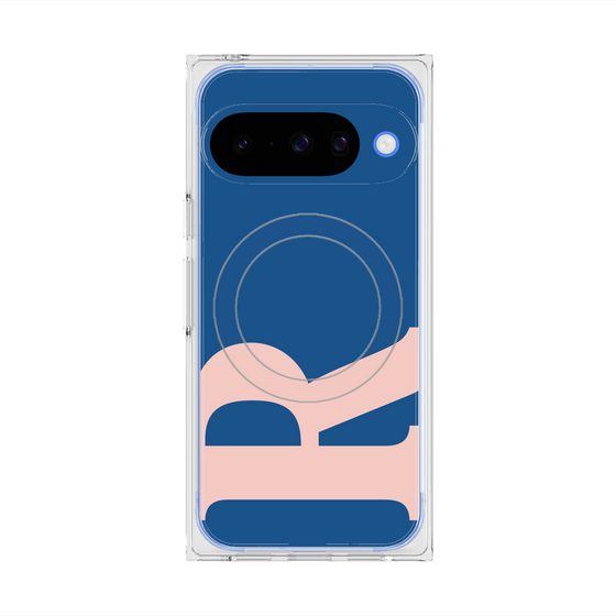 プレミアムスクエアケース with Pixelsnap［ オリジナル - initial color - R navy ］