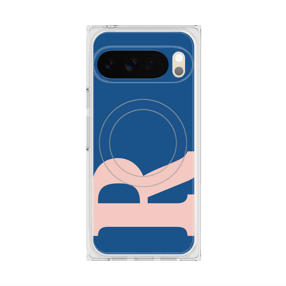 プレミアムスクエアケース with Pixelsnap［ オリジナル - initial color - R navy ］