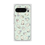 プレミアムスクエアケース with Pixelsnap［ もっさりもさお - もさおがいっぱい - グリーン ］