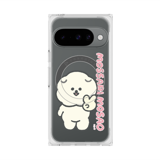 プレミアムスクエアケース with Pixelsnap［ もっさりもさお - ピスもさ ］
