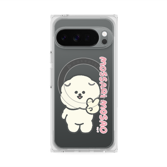 プレミアムスクエアケース with Pixelsnap［ もっさりもさお - ピスもさ ］