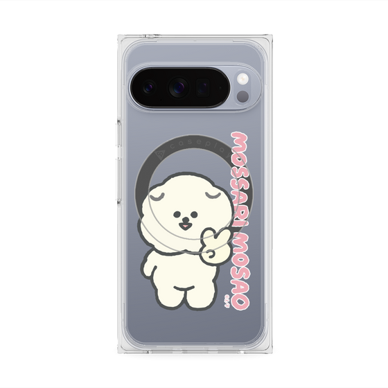 プレミアムスクエアケース with Pixelsnap［ もっさりもさお - ピスもさ ］