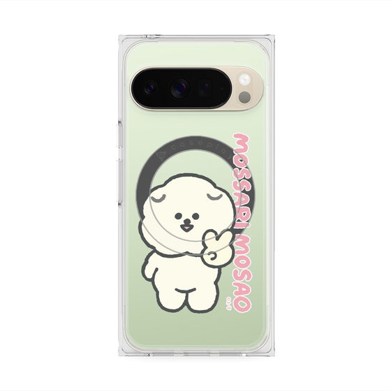プレミアムスクエアケース with Pixelsnap［ もっさりもさお - ピスもさ ］