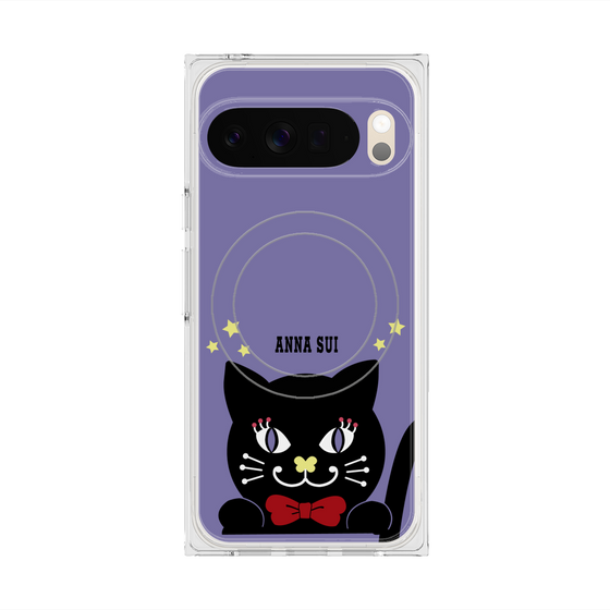プレミアムスクエアケース with Pixelsnap［ ANNA SUI - TITIとスター - パープル ］