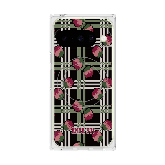 プレミアムスクエアケース with Pixelsnap［ ANNA SUI - クローバーフラワー ］