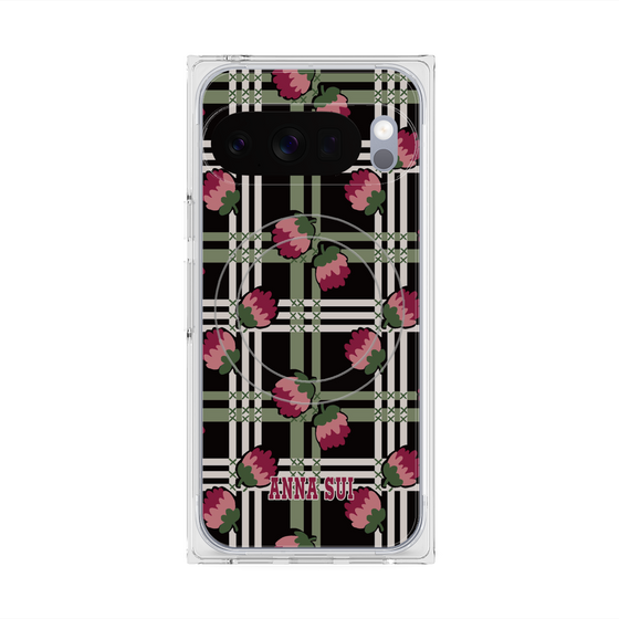 プレミアムスクエアケース with Pixelsnap［ ANNA SUI - クローバーフラワー ］