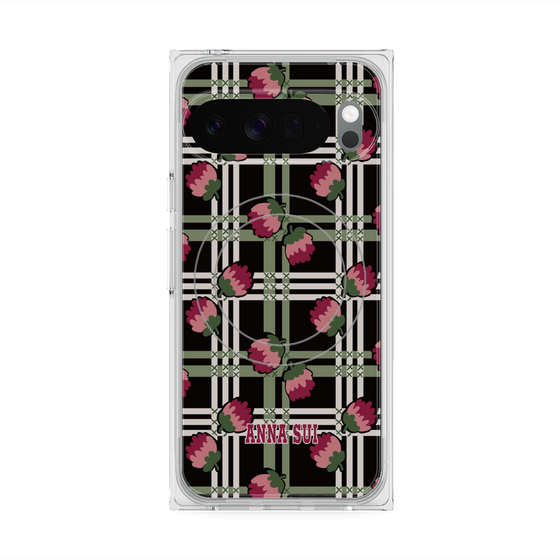 プレミアムスクエアケース with Pixelsnap［ ANNA SUI - クローバーフラワー ］