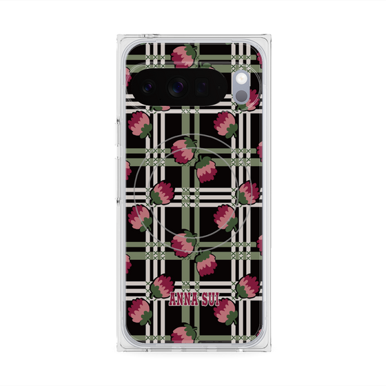 プレミアムスクエアケース with Pixelsnap［ ANNA SUI - クローバーフラワー ］