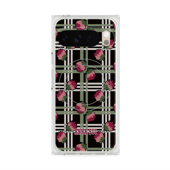 プレミアムスクエアケース with Pixelsnap［ ANNA SUI - クローバーフラワー ］