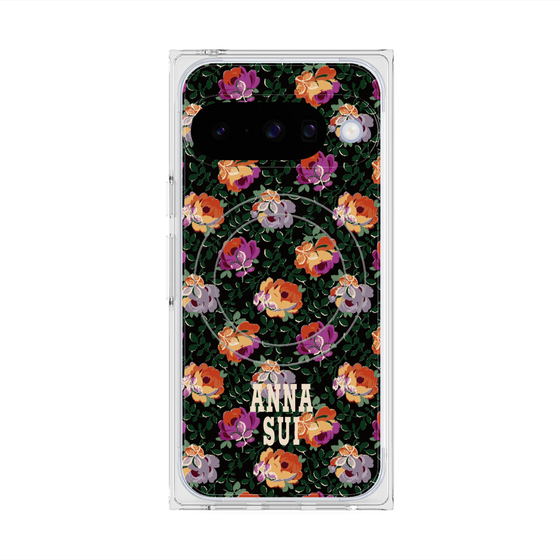 プレミアムスクエアケース with Pixelsnap［ ANNA SUI - オンブルローズ ］