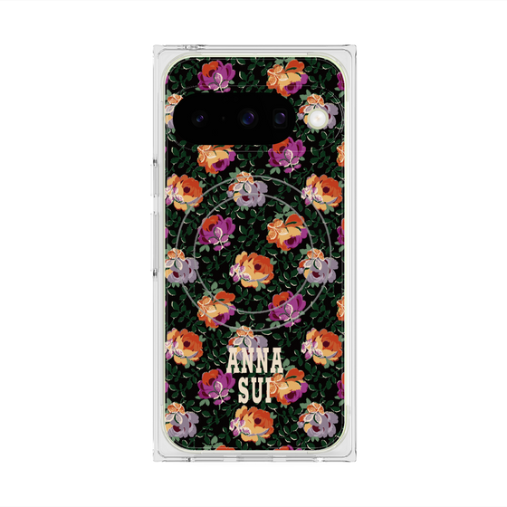 プレミアムスクエアケース with Pixelsnap［ ANNA SUI - オンブルローズ ］