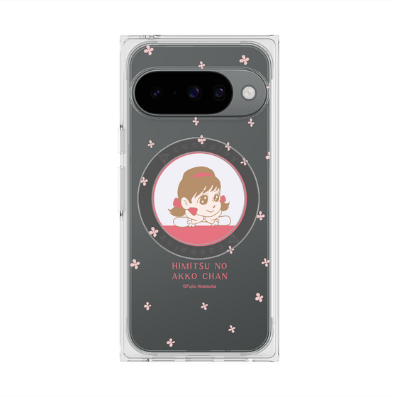 プレミアムスクエアケース with Pixelsnap［ ひみつのアッコちゃん - アッコちゃん - クリア ］