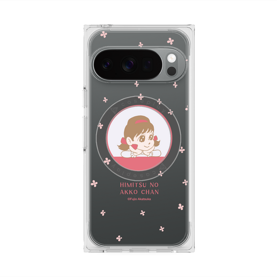 プレミアムスクエアケース with Pixelsnap［ ひみつのアッコちゃん - アッコちゃん - クリア ］