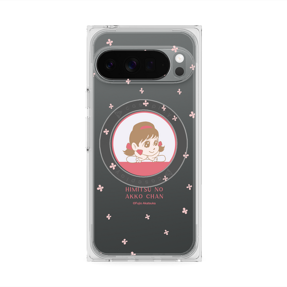 プレミアムスクエアケース with Pixelsnap［ ひみつのアッコちゃん - アッコちゃん - クリア ］