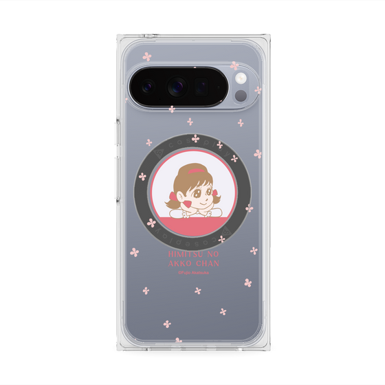 プレミアムスクエアケース with Pixelsnap［ ひみつのアッコちゃん - アッコちゃん - クリア ］