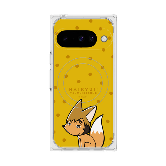 プレミアムスクエアケース with Pixelsnap［ ハイキュー!! - ツムキツネ ］