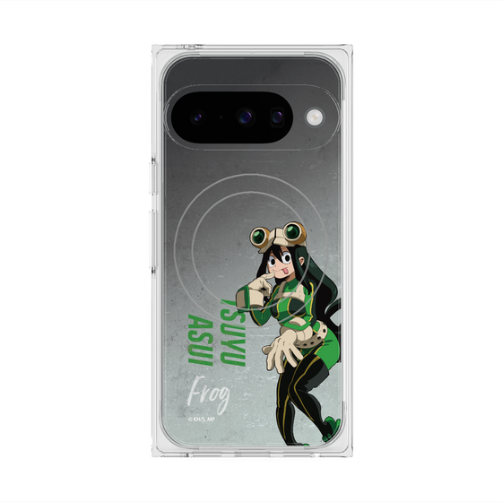 プレミアムスクエアケース with Pixelsnap［ 僕のヒーローアカデミア - 立ち絵 -蛙吹 梅雨 ］