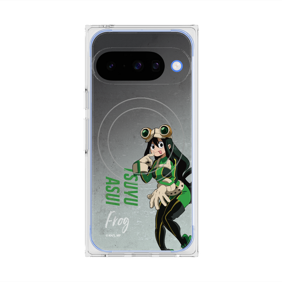 プレミアムスクエアケース with Pixelsnap［ 僕のヒーローアカデミア - 立ち絵 -蛙吹 梅雨 ］