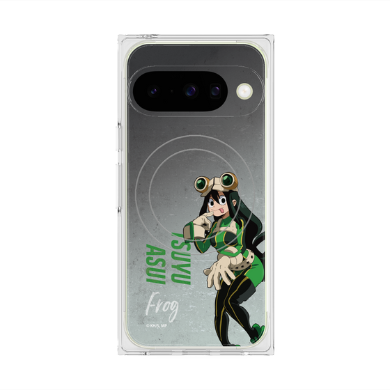 プレミアムスクエアケース with Pixelsnap［ 僕のヒーローアカデミア - 立ち絵 -蛙吹 梅雨 ］