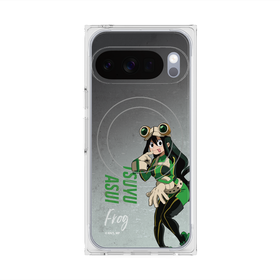 プレミアムスクエアケース with Pixelsnap［ 僕のヒーローアカデミア - 立ち絵 -蛙吹 梅雨 ］