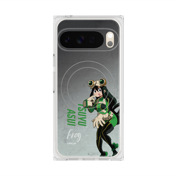 プレミアムスクエアケース with Pixelsnap［ 僕のヒーローアカデミア - 立ち絵 -蛙吹 梅雨 ］