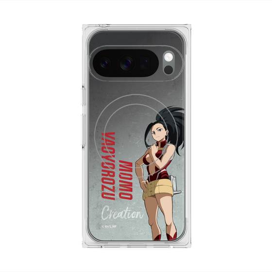 プレミアムスクエアケース with Pixelsnap［ 僕のヒーローアカデミア - 立ち絵 - 八百万 百 ］