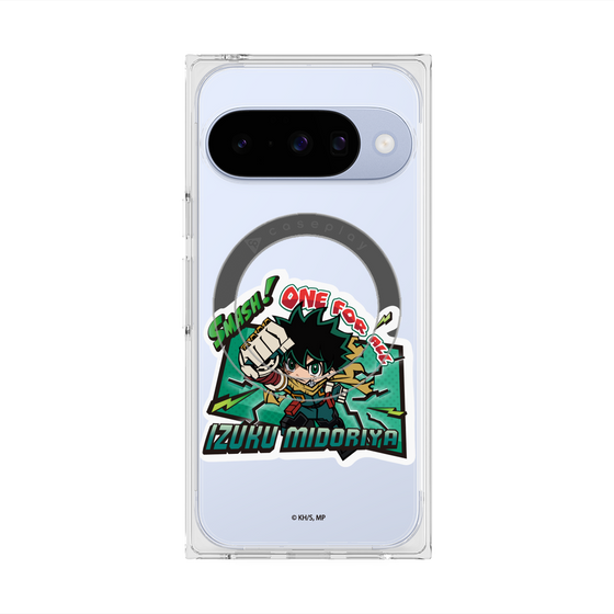 プレミアムスクエアケース with Pixelsnap［ 僕のヒーローアカデミア - ミニキャラ - 緑谷 出久 ］