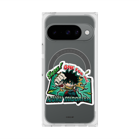 プレミアムスクエアケース with Pixelsnap［ 僕のヒーローアカデミア - ミニキャラ - 緑谷 出久 ］