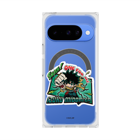 プレミアムスクエアケース with Pixelsnap［ 僕のヒーローアカデミア - ミニキャラ - 緑谷 出久 ］