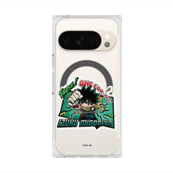 プレミアムスクエアケース with Pixelsnap［ 僕のヒーローアカデミア - ミニキャラ - 緑谷 出久 ］