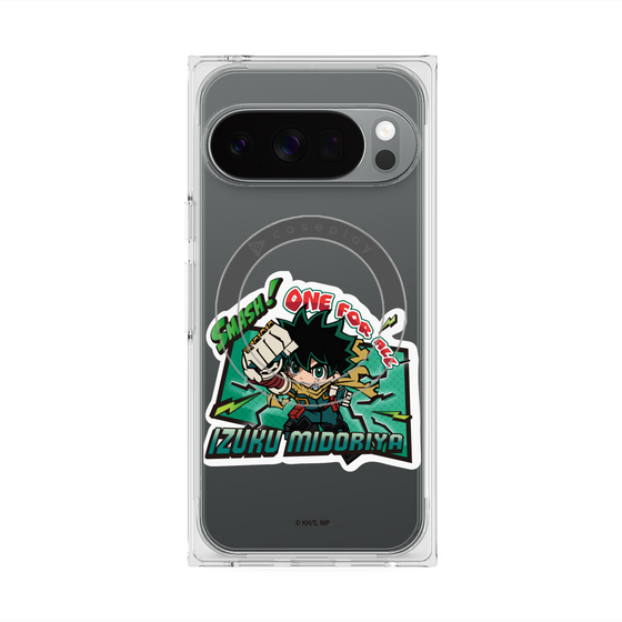 プレミアムスクエアケース with Pixelsnap［ 僕のヒーローアカデミア - ミニキャラ - 緑谷 出久 ］