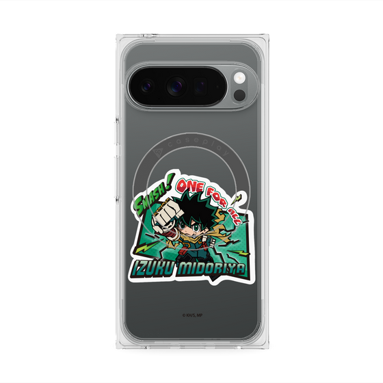 プレミアムスクエアケース with Pixelsnap［ 僕のヒーローアカデミア - ミニキャラ - 緑谷 出久 ］