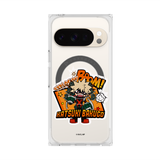 プレミアムスクエアケース with Pixelsnap［ 僕のヒーローアカデミア - ミニキャラ - 爆豪 勝己 ］