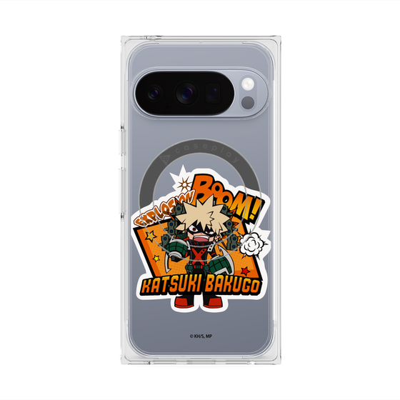 プレミアムスクエアケース with Pixelsnap［ 僕のヒーローアカデミア - ミニキャラ - 爆豪 勝己 ］