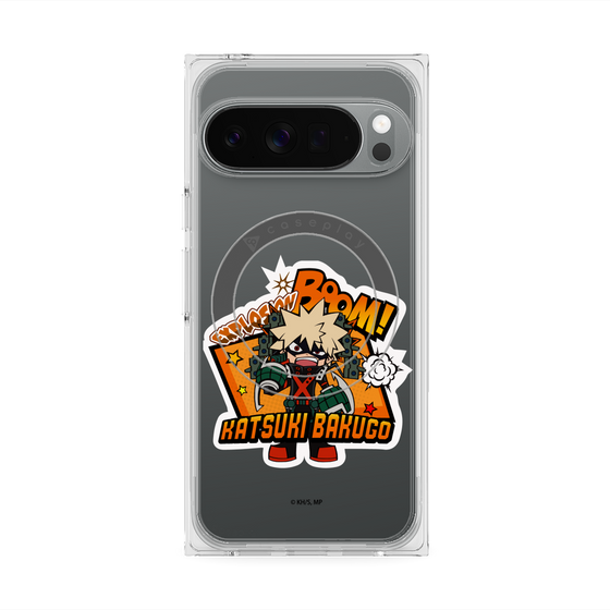 プレミアムスクエアケース with Pixelsnap［ 僕のヒーローアカデミア - ミニキャラ - 爆豪 勝己 ］