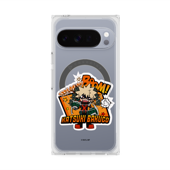 プレミアムスクエアケース with Pixelsnap［ 僕のヒーローアカデミア - ミニキャラ - 爆豪 勝己 ］