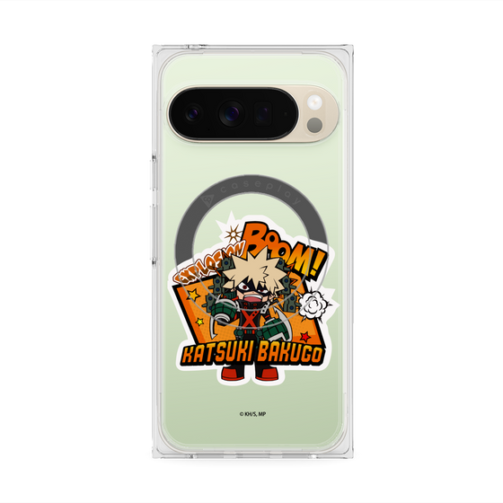 プレミアムスクエアケース with Pixelsnap［ 僕のヒーローアカデミア - ミニキャラ - 爆豪 勝己 ］