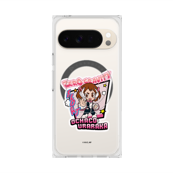 プレミアムスクエアケース with Pixelsnap［ 僕のヒーローアカデミア - ミニキャラ - 麗日 お茶子 ］