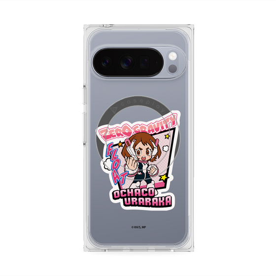 プレミアムスクエアケース with Pixelsnap［ 僕のヒーローアカデミア - ミニキャラ - 麗日 お茶子 ］