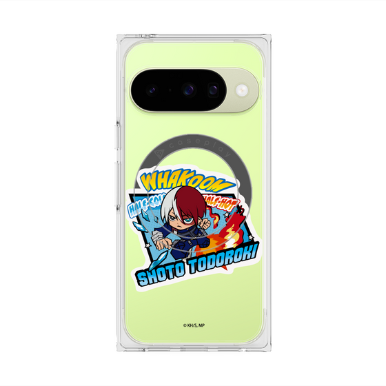 プレミアムスクエアケース with Pixelsnap［ 僕のヒーローアカデミア - ミニキャラ - 轟 焦凍 ］