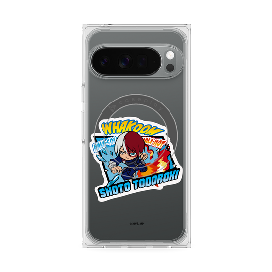 プレミアムスクエアケース with Pixelsnap［ 僕のヒーローアカデミア - ミニキャラ - 轟 焦凍 ］