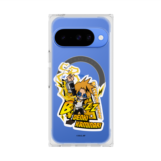 プレミアムスクエアケース with Pixelsnap［ 僕のヒーローアカデミア - ミニキャラ - 上鳴 電気 ］