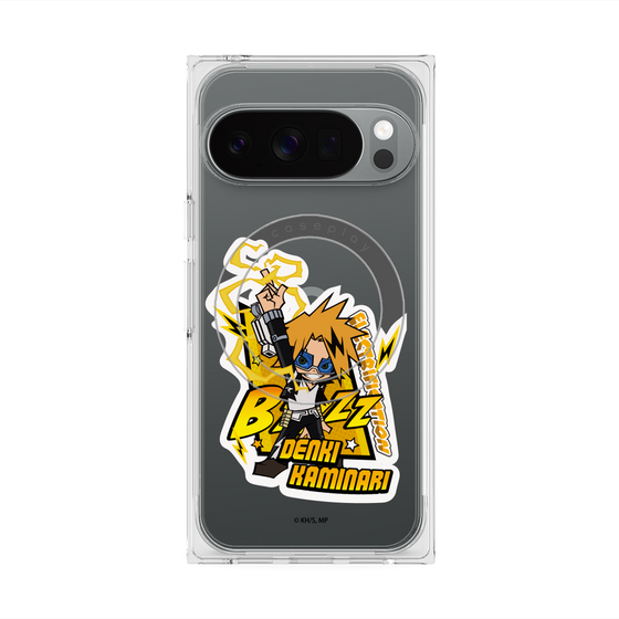 プレミアムスクエアケース with Pixelsnap［ 僕のヒーローアカデミア - ミニキャラ - 上鳴 電気 ］