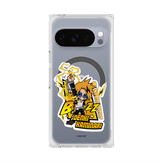 プレミアムスクエアケース with Pixelsnap［ 僕のヒーローアカデミア - ミニキャラ - 上鳴 電気 ］