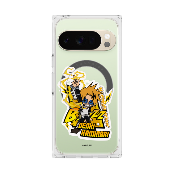 プレミアムスクエアケース with Pixelsnap［ 僕のヒーローアカデミア - ミニキャラ - 上鳴 電気 ］