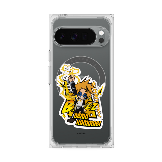 プレミアムスクエアケース with Pixelsnap［ 僕のヒーローアカデミア - ミニキャラ - 上鳴 電気 ］