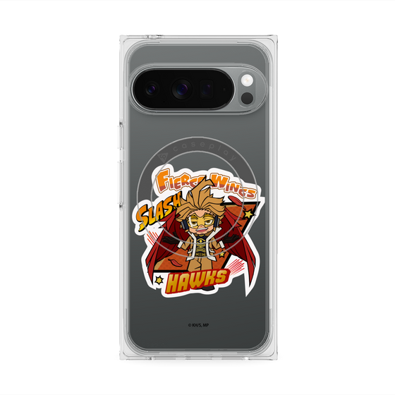 プレミアムスクエアケース with Pixelsnap［ 僕のヒーローアカデミア - ミニキャラ - ホークス ］