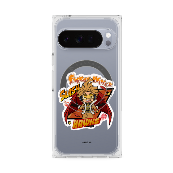 プレミアムスクエアケース with Pixelsnap［ 僕のヒーローアカデミア - ミニキャラ - ホークス ］